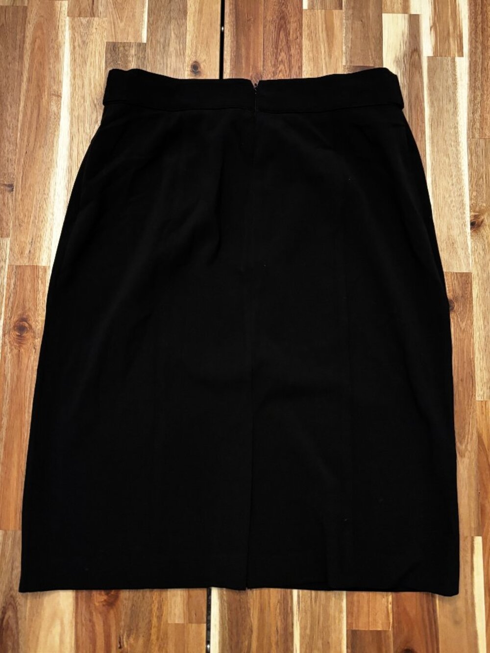 Counterparts Black Pencil Skirt S 10 Button Waist Stretch Career Workwear (2109)